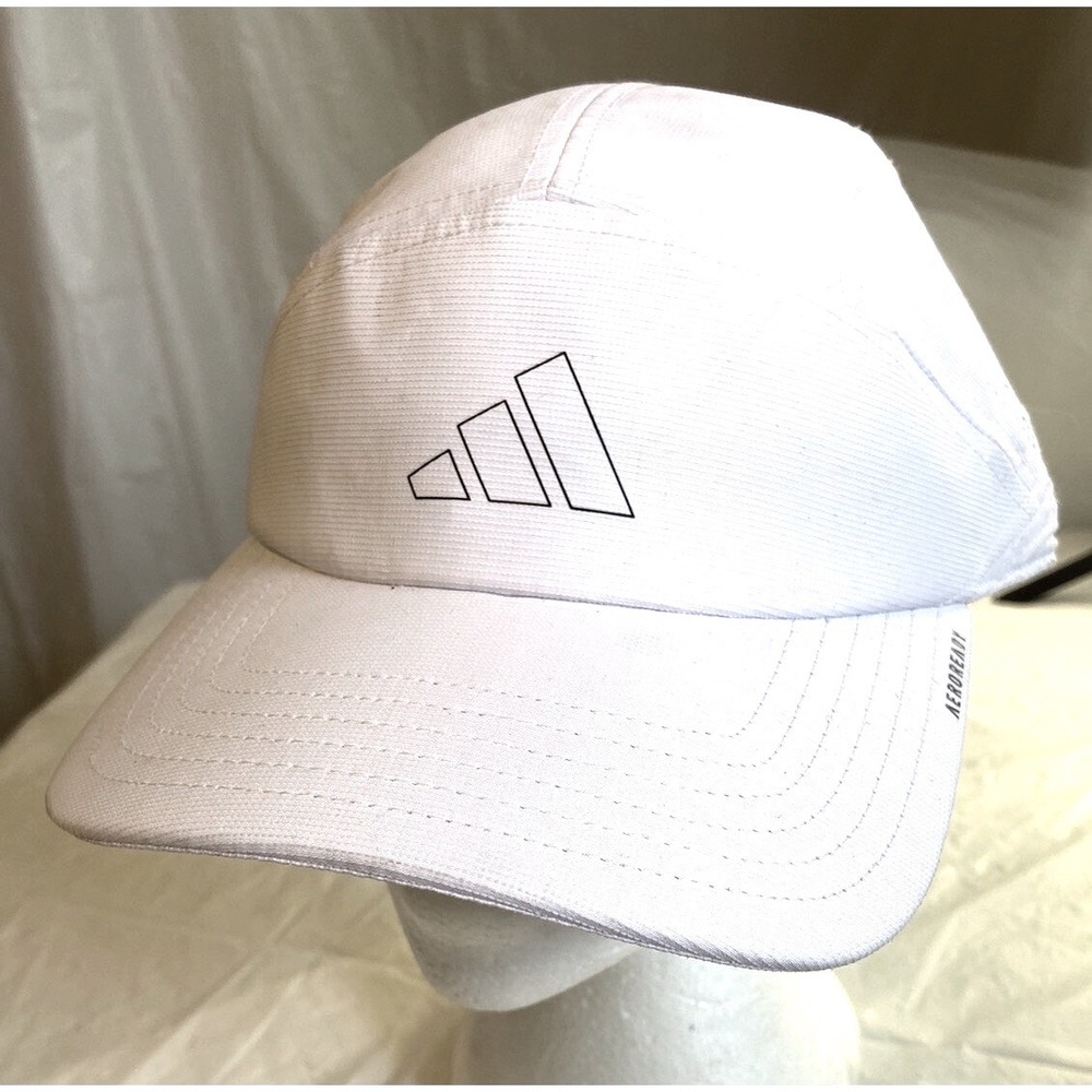 Adidas Superlite Trainer 2 Hat White Black AEROREADY Running Cap 5156334 OSFW
